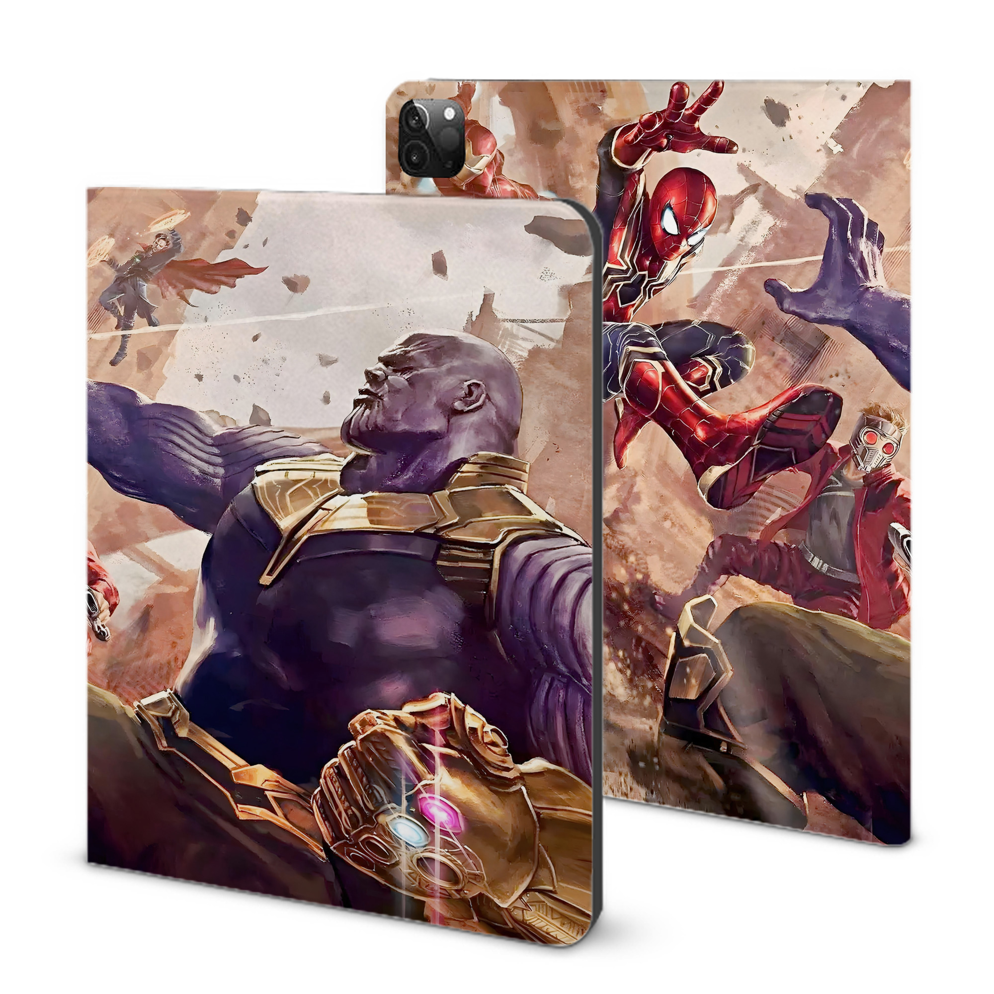 （画像用） アベンジャーズ The Avengers IPadケース ペンホルダー付き ブックスタイルデザイン